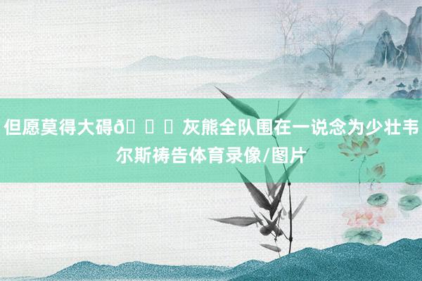 但愿莫得大碍🙏灰熊全队围在一说念为少壮韦尔斯祷告体育录像/图片