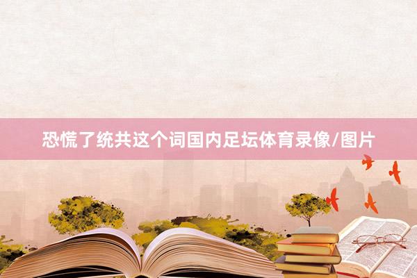 恐慌了统共这个词国内足坛体育录像/图片