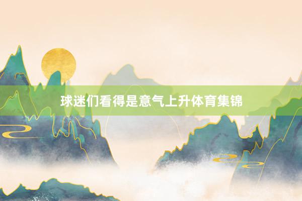 球迷们看得是意气上升体育集锦
