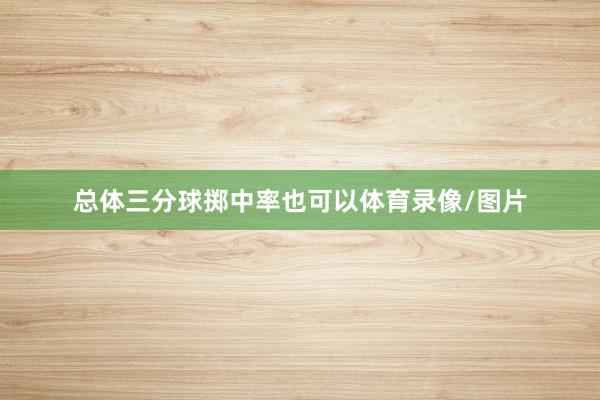 总体三分球掷中率也可以体育录像/图片